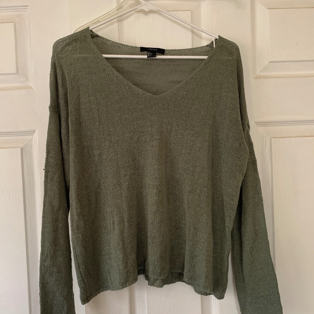 Breezy Green Boxy Sweater